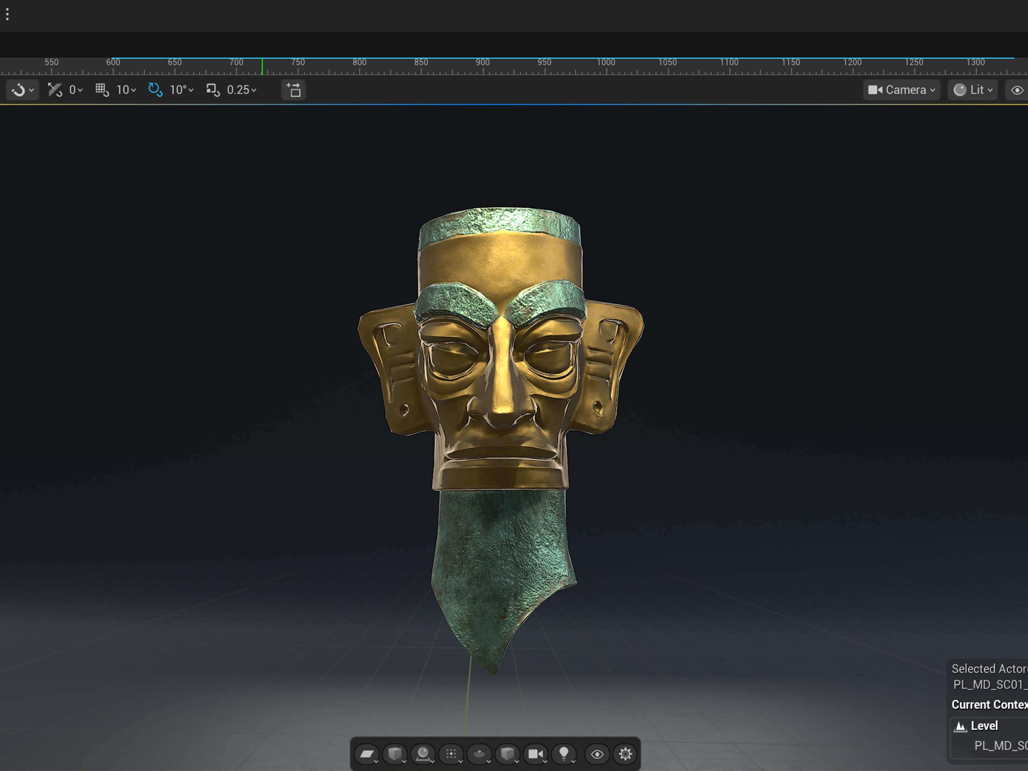 Formlift — Unreal Engine viewport with mask asset and editor UI