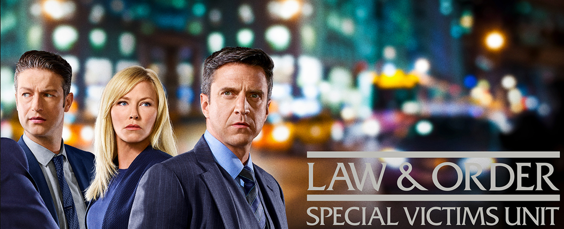 Law & Order SVU cast portrait with series logo
